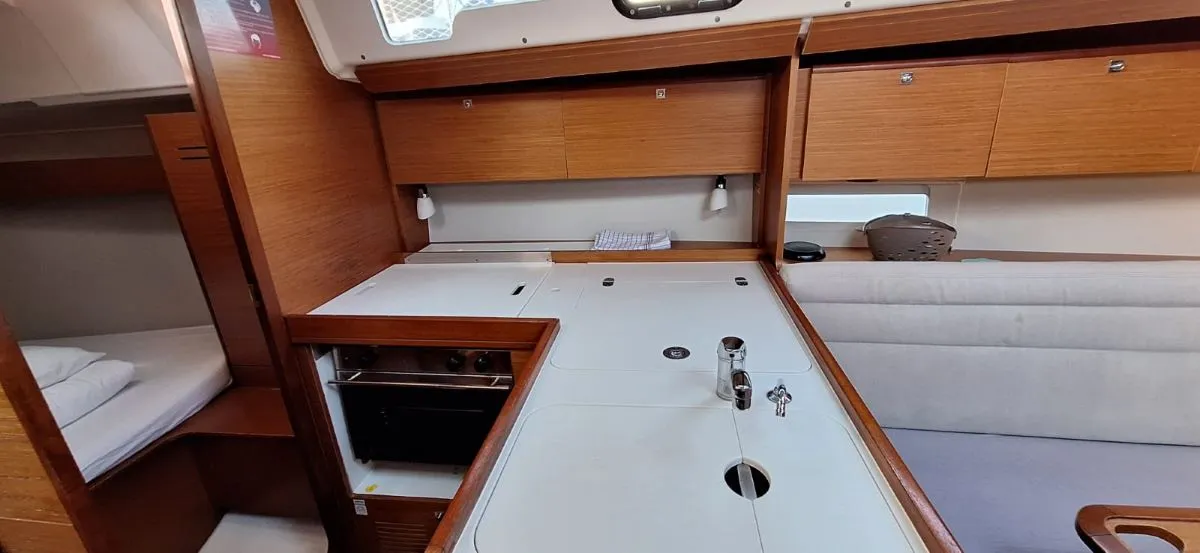 Galley of Sileb, a Dufour 360 GL sailboat at Grad Šibenik, Croatia