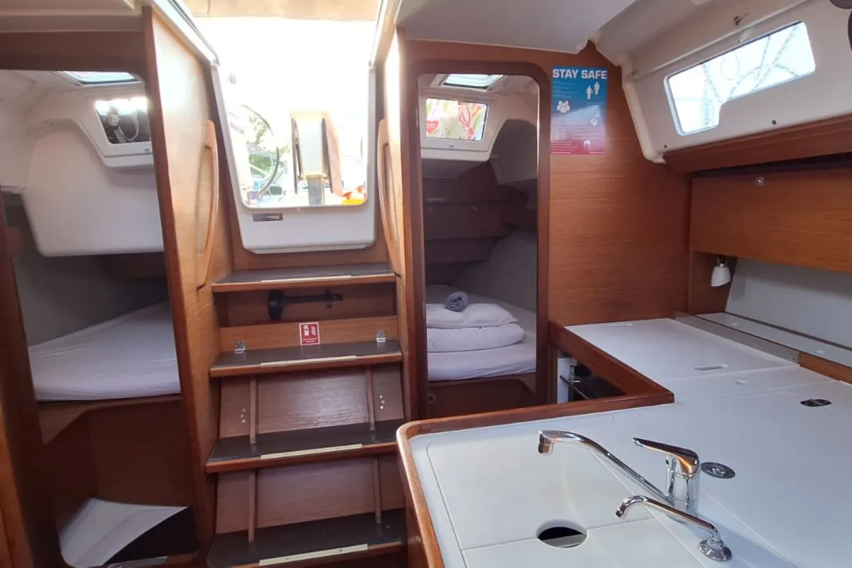 Sileb, a Dufour 360 GL sailboat at Grad Šibenik, Croatia