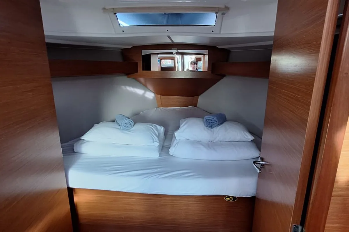 Cabin on Sileb, a Dufour 360 GL sailboat at Grad Šibenik, Croatia