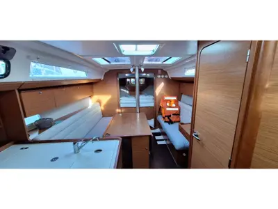 Salon of Sileb, a Dufour 360 GL sailboat at Grad Šibenik, Croatia
