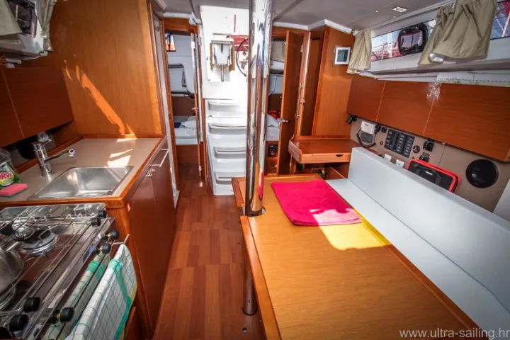 Galley of Dalmar, a Beneteau Oceanis 35 sailboat at Općina Medulin, Croatia
