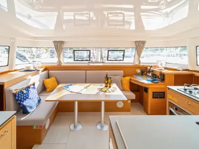 Salon of First Sight, a Excess 11 catamaran at Skradin, Croatia