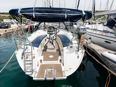 Skippy, a Bavaria 34 Cruiser sailboat at Primošten, Croatia