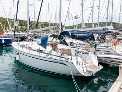 Skippy, a Bavaria 34 Cruiser sailboat at Primošten, Croatia