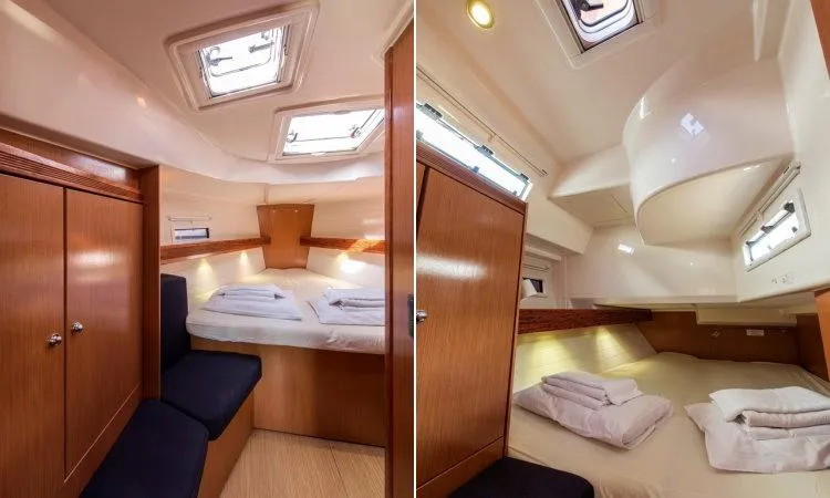 Cabin on Vasiliki, a Bavaria 40 sailboat at Municipal Unit of Lefkada, Greece