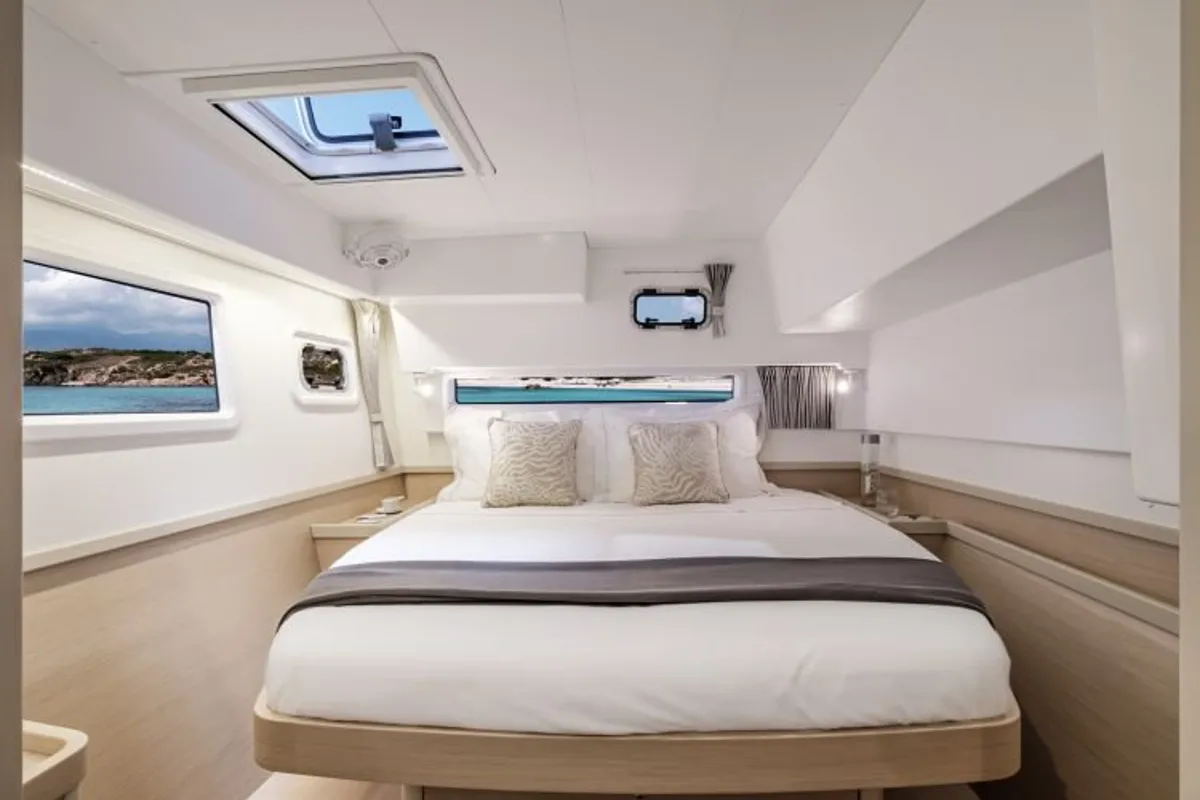 Cabin on Aventura, a Lagoon 42 catamaran at Road Town, British Virgin Islands