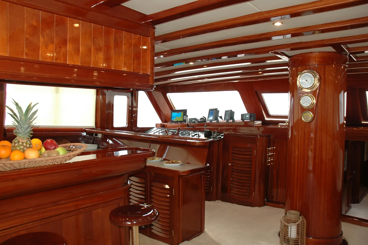 Galley of Matina, a Gulet Motor sailer motor yacht at Athens, Greece