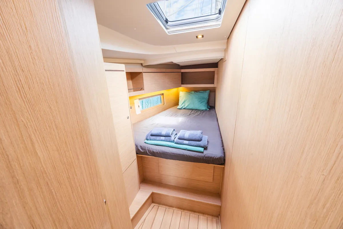 Cabin on Ellaida, a Beneteau Oceanis 46.1 sailboat at Municipal Unit of Lefkada, Greece