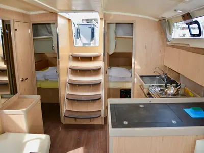 Galley of Honey, a Beneteau Oceanis 41.1 sailboat at Općina Sukošan, Croatia