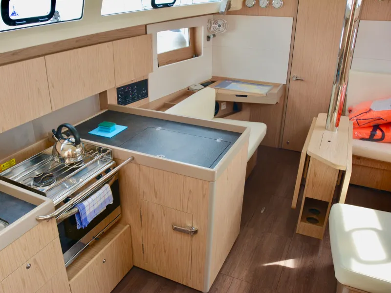 Galley of Honey, a Beneteau Oceanis 41.1 sailboat at Općina Sukošan, Croatia