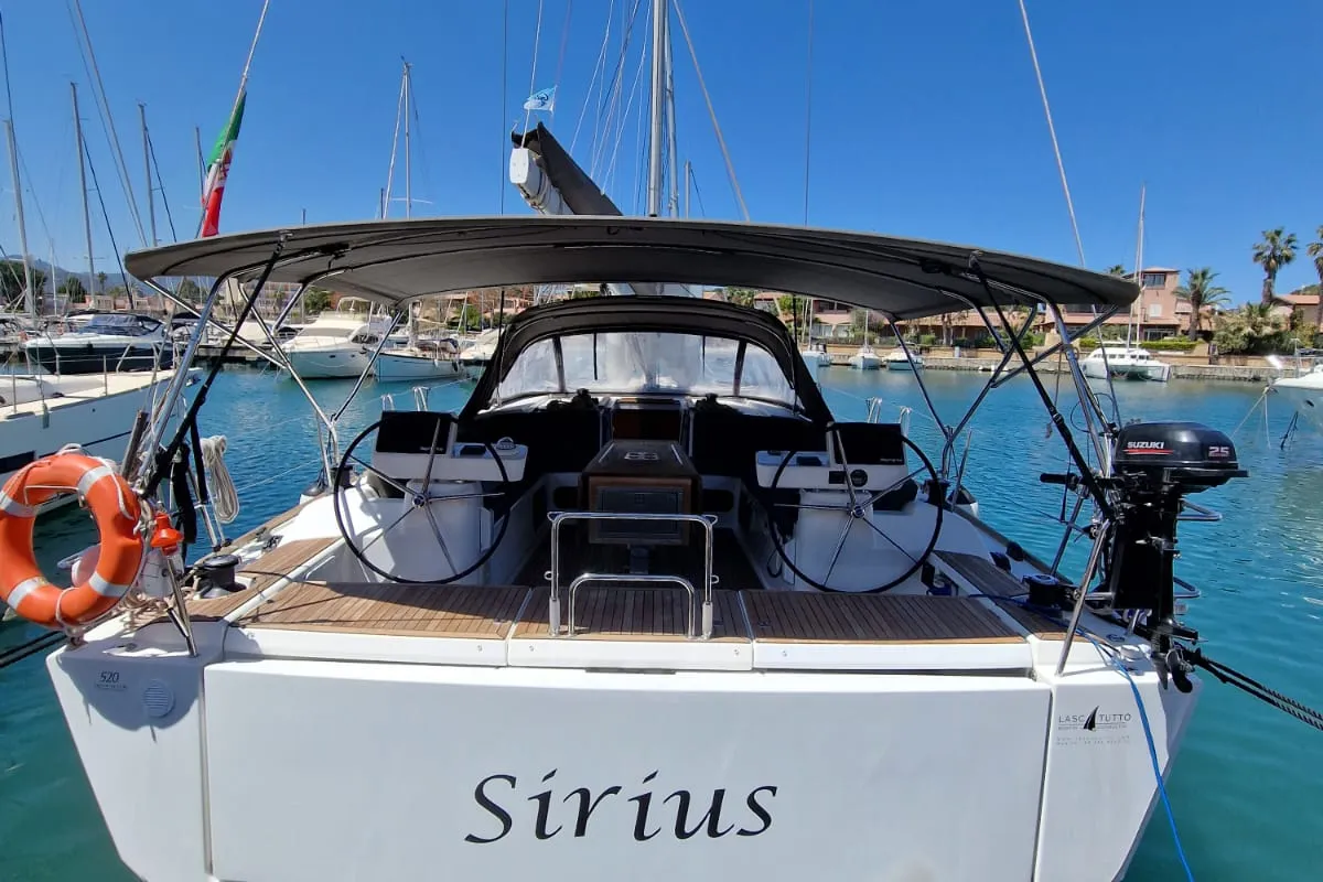 Sirius, a Dufour 520 GL sailboat at Tonnarella, Italy