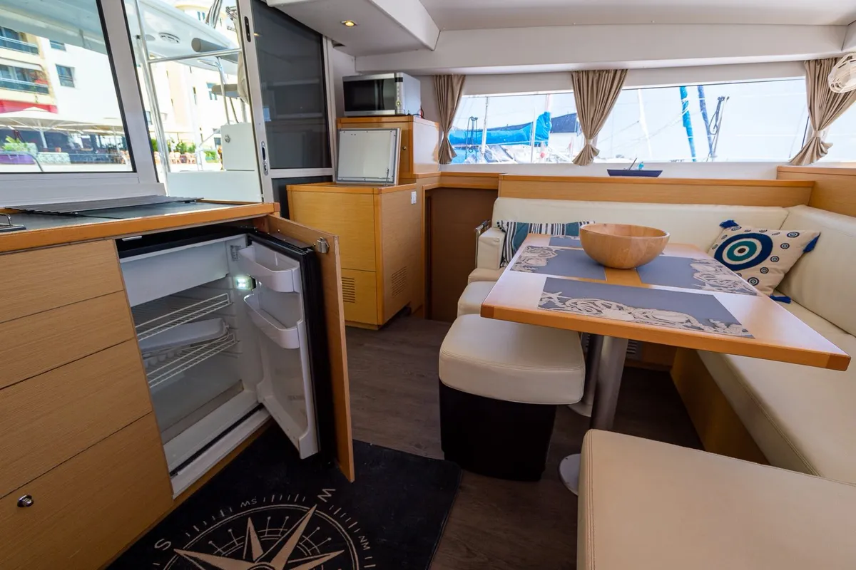 Galley of Astro, a Lagoon 400 S2 catamaran at Volos, Greece