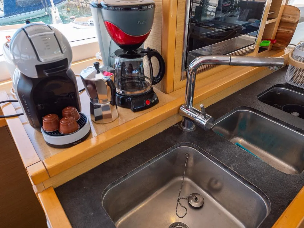 Galley of Astro, a Lagoon 400 S2 catamaran at Volos, Greece
