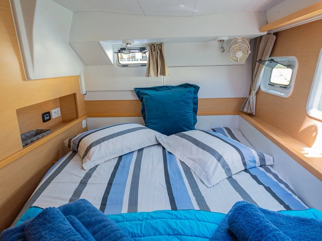 Cabin on Astro, a Lagoon 400 S2 catamaran at Volos, Greece