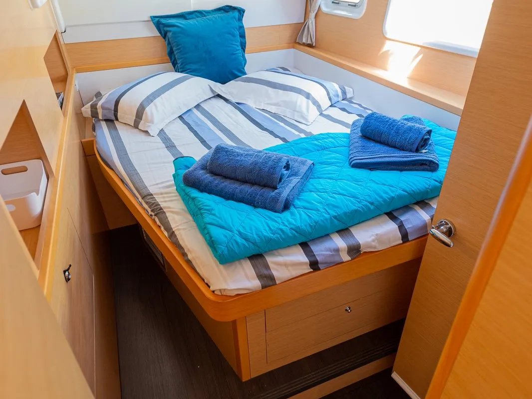 Cabin on Astro, a Lagoon 400 S2 catamaran at Volos, Greece