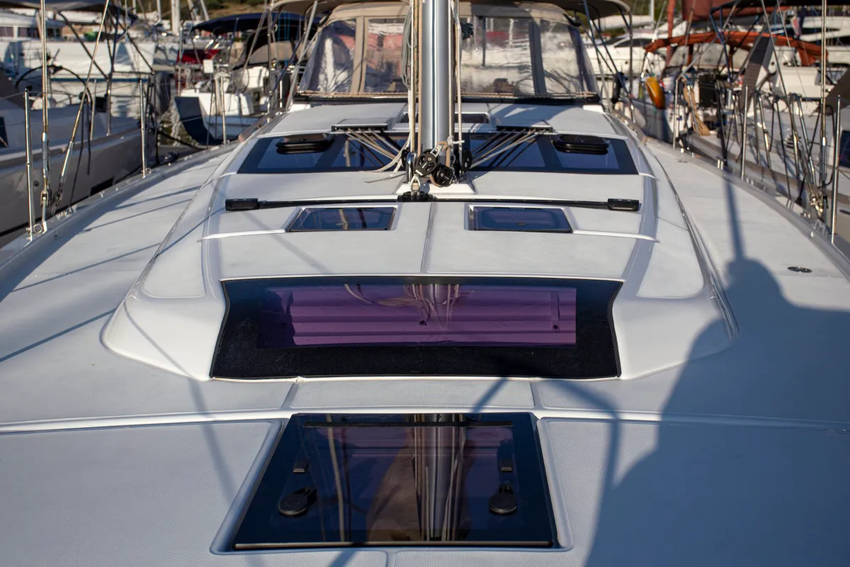 Exterior view of Sea Cloud 1, a Dufour 430 GL sailboat at Grad Pula, Croatia