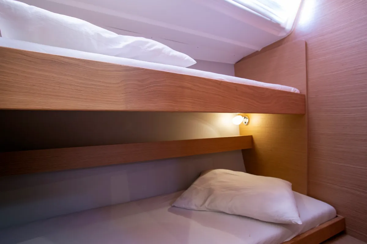 Cabin on Sea Cloud 1, a Dufour 430 GL sailboat at Grad Pula, Croatia