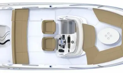 Floor plan of Jeanneau Cap Camarat 6.5 CC, a Jeanneau Cap Camarat 6.5 CC motorboat at Grad Pula, Croatia