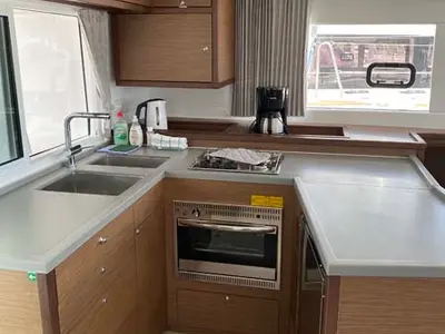Galley of Dreamelli, a Lagoon 450 F catamaran at Trogir, Croatia