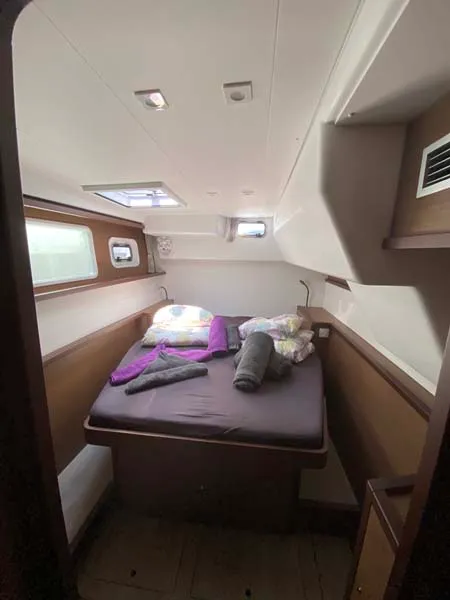 Cabin on Dreamelli, a Lagoon 450 F catamaran at Trogir, Croatia