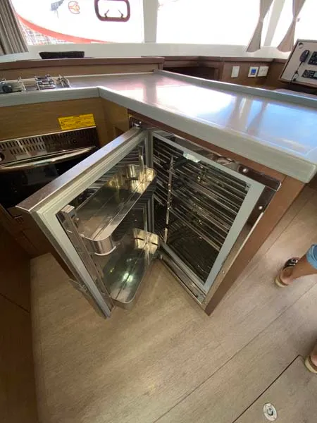 Galley of Dreamelli, a Lagoon 450 F catamaran at Trogir, Croatia