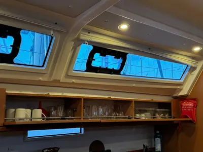Galley of Orion, a Bavaria Cruiser 46 sailboat at Fethiye, Turkey