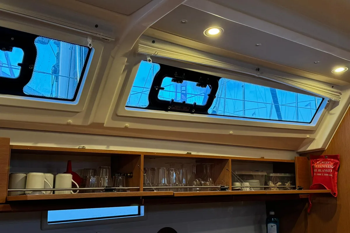 Galley of Orion, a Bavaria Cruiser 46 sailboat at Fethiye, Turkey