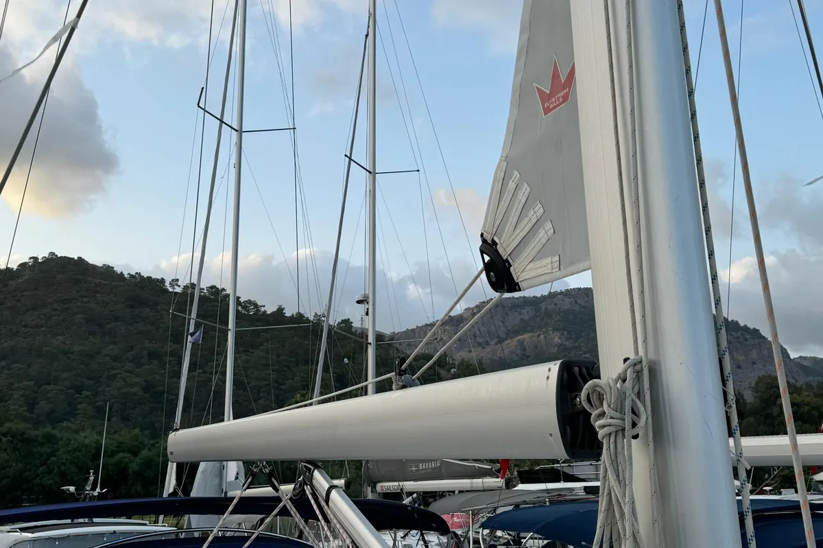 Orion, a Bavaria Cruiser 46 sailboat at Fethiye, Turkey