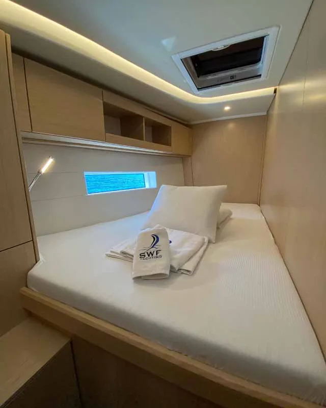 Cabin on Beluga, a Bavaria C50 Holiday sailboat at Fethiye, Turkey