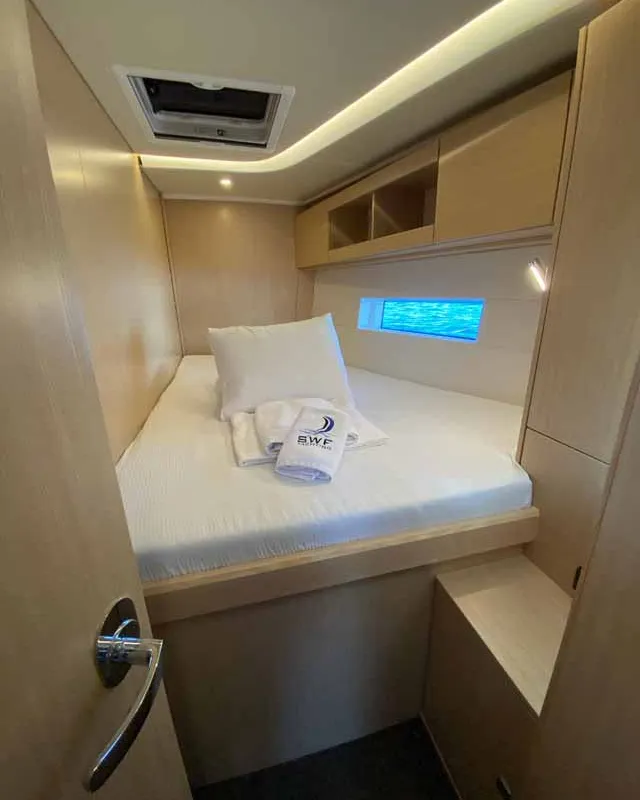 Cabin on Beluga, a Bavaria C50 Holiday sailboat at Fethiye, Turkey