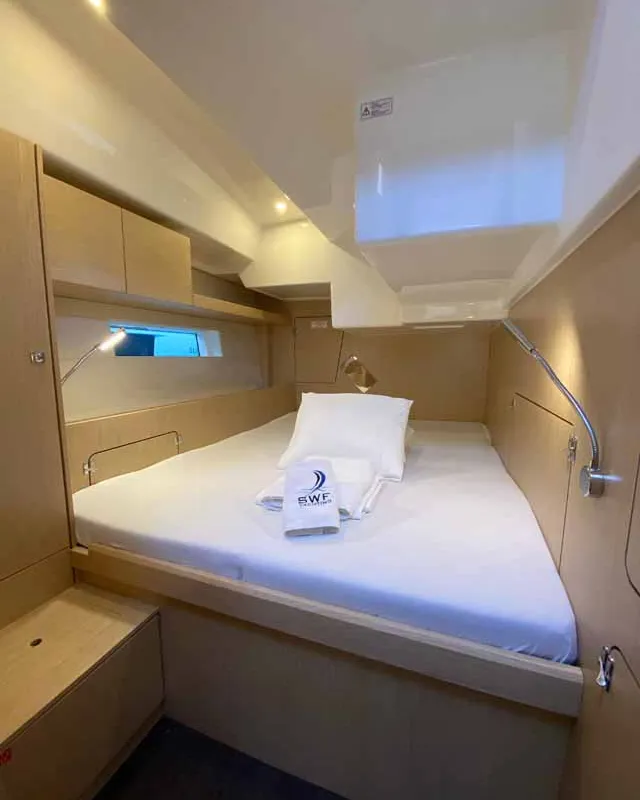 Cabin on Beluga, a Bavaria C50 Holiday sailboat at Fethiye, Turkey
