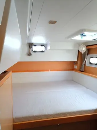 Cabin on Tortilla, a Lagoon 39 catamaran at Athens, Greece