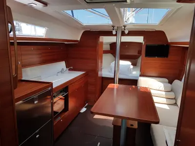 Salon of Fortuna, a Dufour 382 Grand Large sailboat at Općina Medulin, Croatia