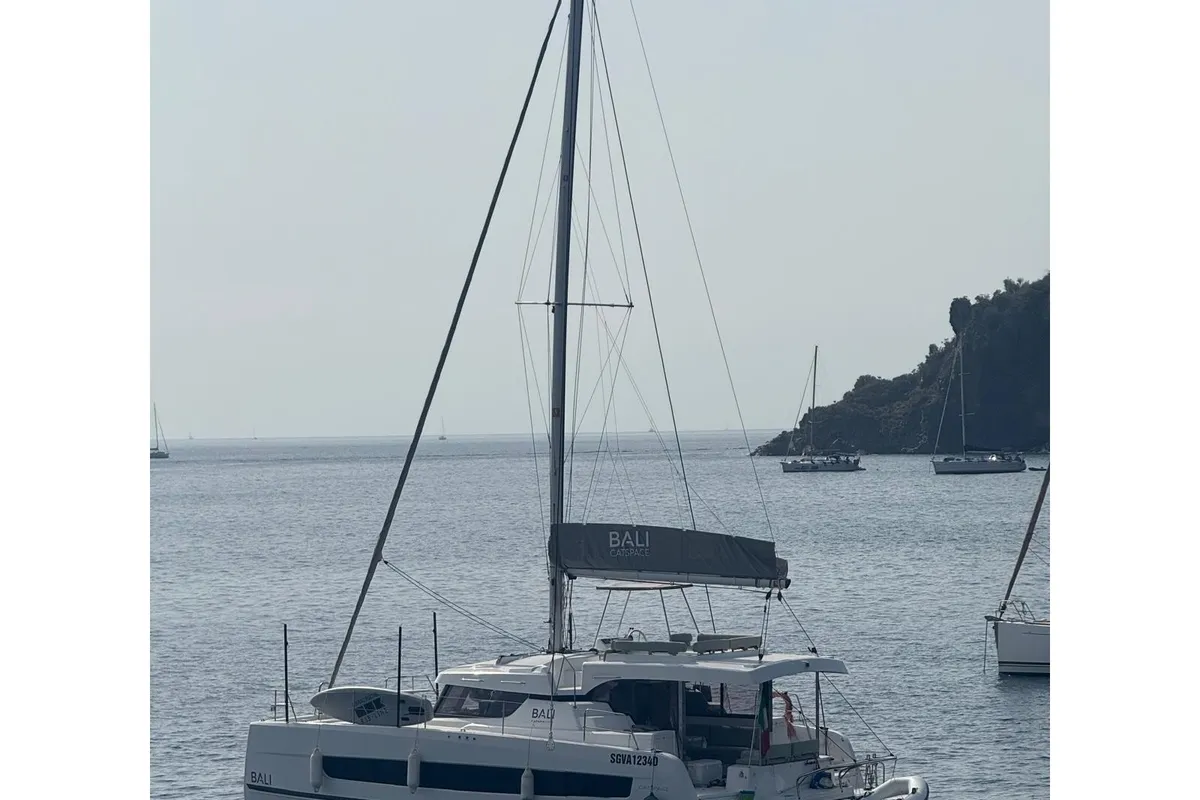 ISOLA BELLA, a Bali Catspace catamaran at Tonnarella, Italy