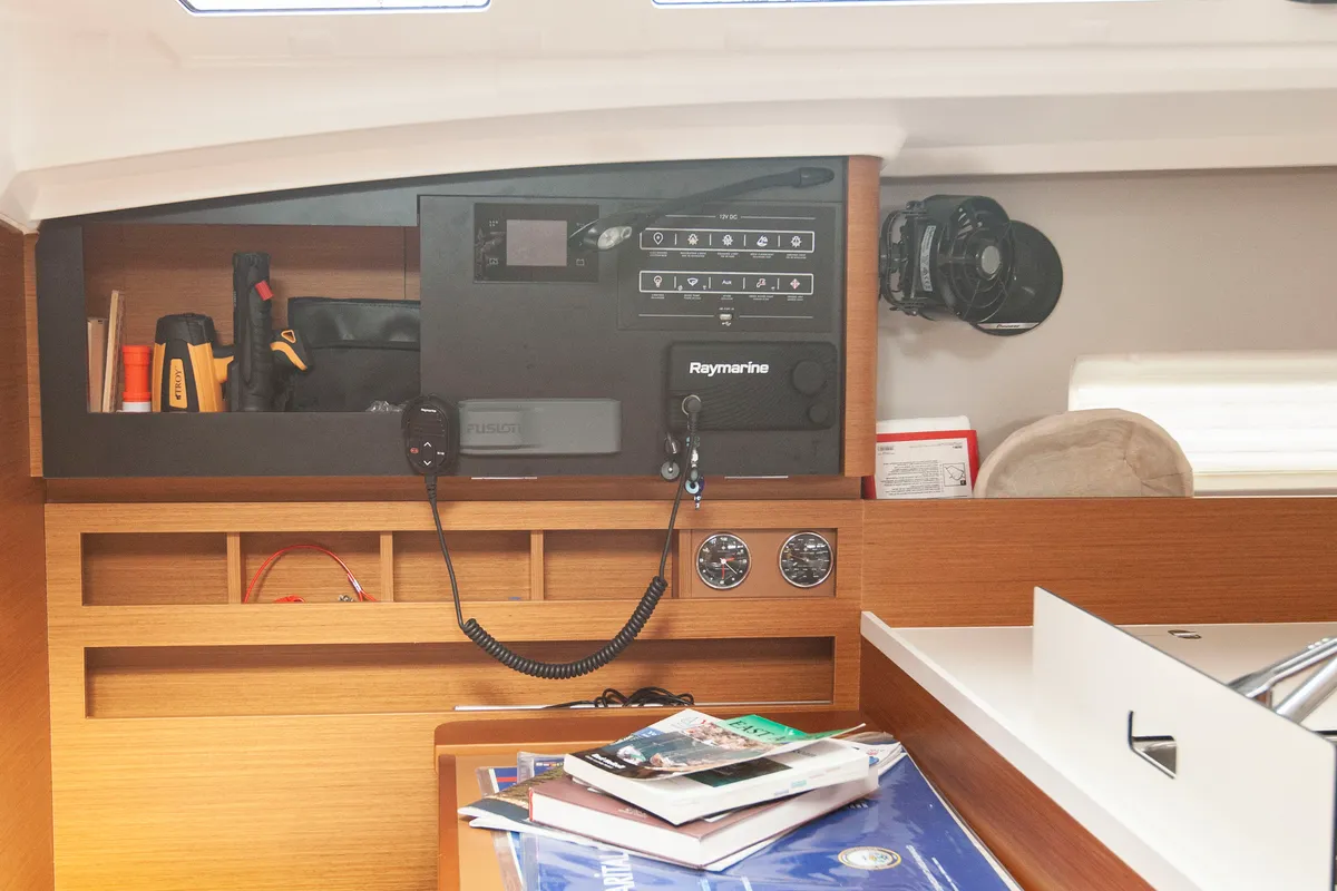 Sea Breeze, a Jeanneau Sun Odyssey 410 sailboat at Marmaris, Turkey
