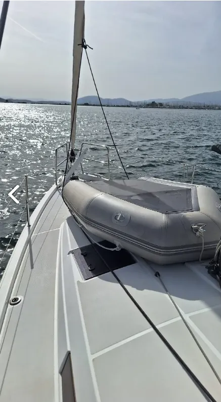 Iliada, a Jeanneau Sun Odyssey 410 sailboat at Municipal Unit of Palairos, Greece
