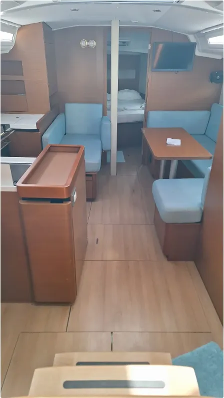 Iliada, a Jeanneau Sun Odyssey 410 sailboat at Municipal Unit of Palairos, Greece