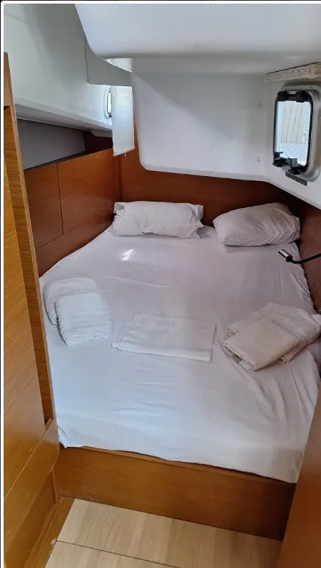Iliada, a Jeanneau Sun Odyssey 410 sailboat at Municipal Unit of Palairos, Greece