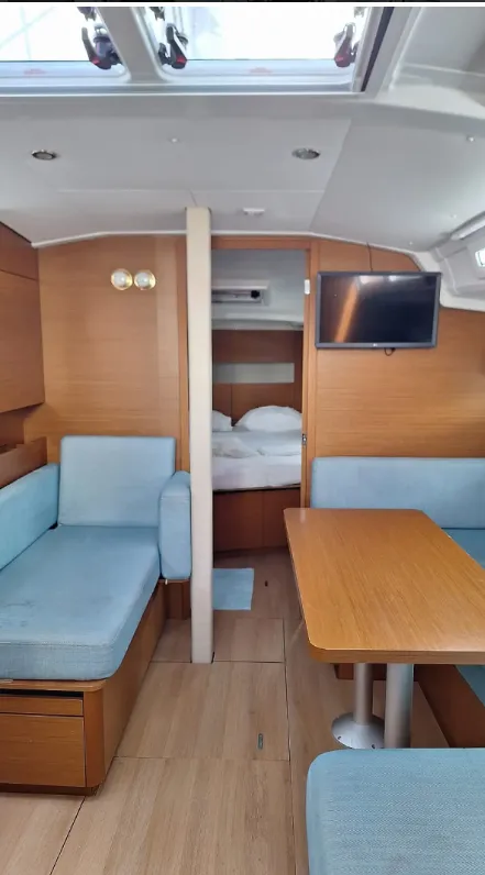 Iliada, a Jeanneau Sun Odyssey 410 sailboat at Municipal Unit of Palairos, Greece