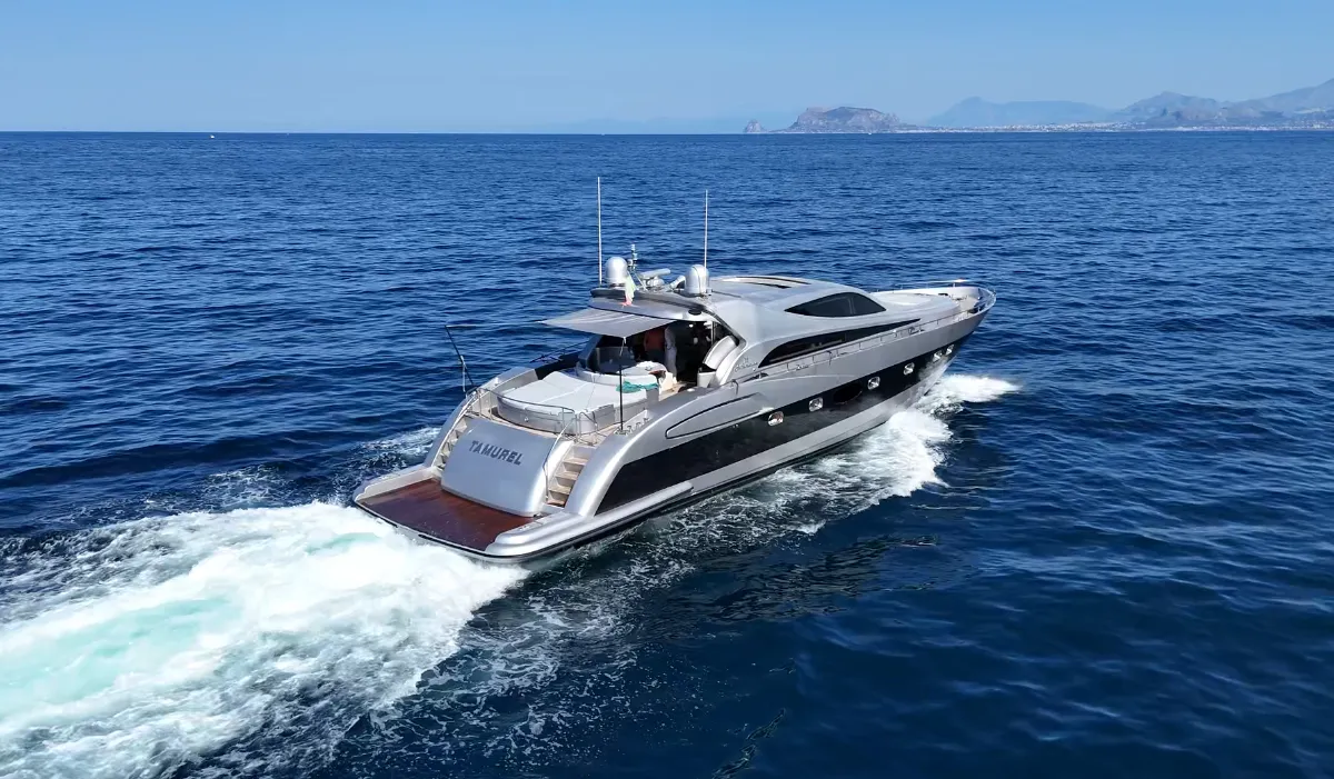 Tamurel, a Alfamarine 78HT motor yacht at Palermo, Italy