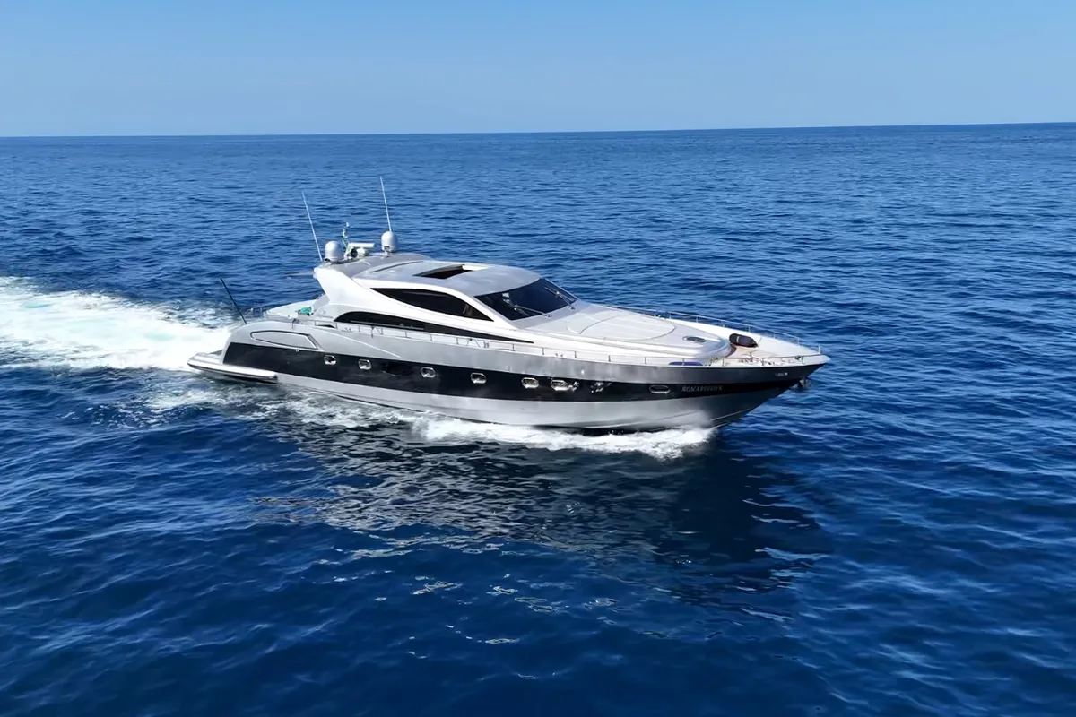 Tamurel, a Alfamarine 78HT motor yacht at Palermo, Italy