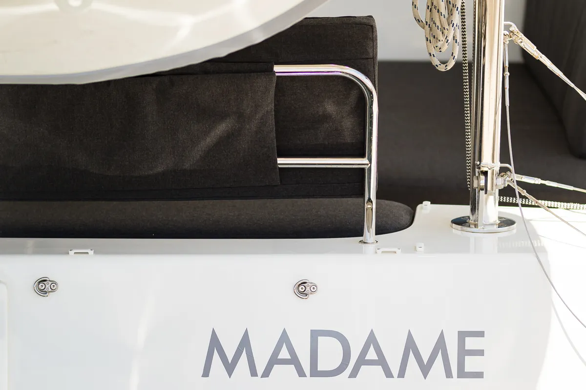 Madame El Grande, a Lagoon 46 catamaran at Kaštela, Croatia