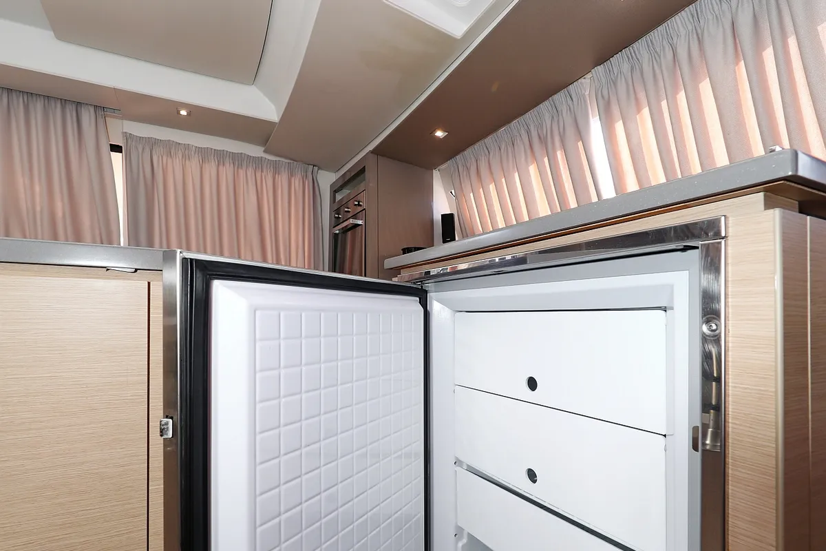 Galley of Poco Loco, a Fountaine Pajot Saba 50 catamaran at Grad Trogir, Croatia