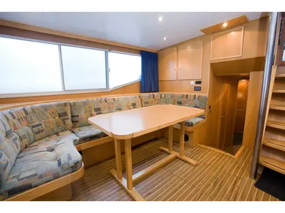 Salon of Drait 31, a De Drait Renal 45 motorboat at Drachten, Netherlands