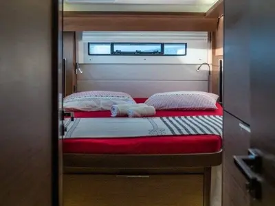 Cabin on Captain Morgan, a Lagoon 50 catamaran at Općina Marina, Croatia