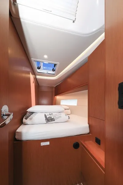 Cabin on Katharina, a Bavaria C45 Style sailboat at Pirovac, Croatia