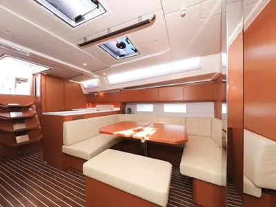 Salon of Katharina, a Bavaria C45 Style sailboat at Pirovac, Croatia