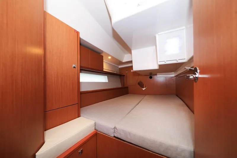 Cabin on Katharina, a Bavaria C45 Style sailboat at Pirovac, Croatia