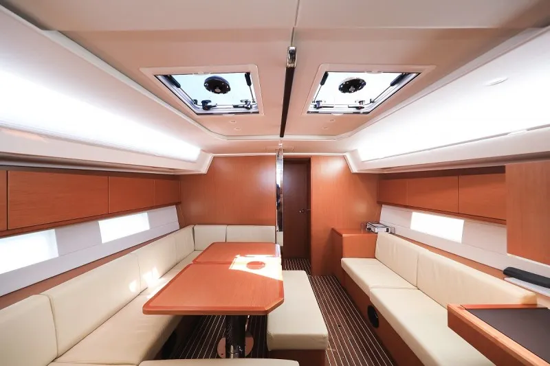 Salon of Katharina, a Bavaria C45 Style sailboat at Pirovac, Croatia