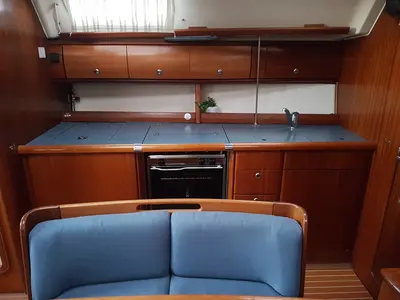 Galley of Azzurro, a Bavaria 41 sailboat at Punat, Croatia